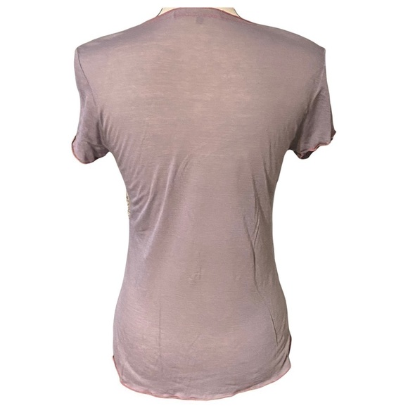 Hale Bob women’s floral mauve top size M boho festival hippie - Picture 2 of 8